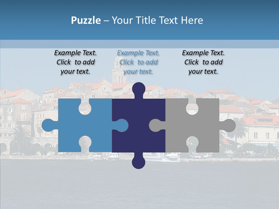 Fortress Croatia Korcula PowerPoint Template