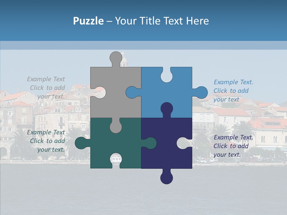 Fortress Croatia Korcula PowerPoint Template