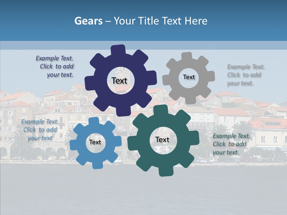 Fortress Croatia Korcula PowerPoint Template