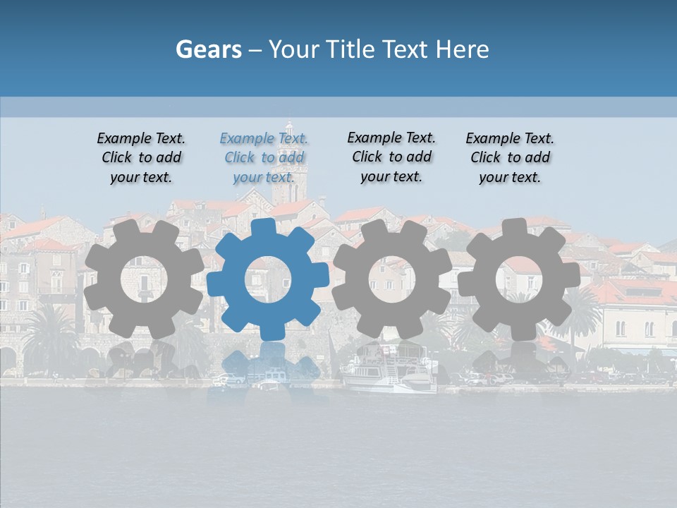 Fortress Croatia Korcula PowerPoint Template