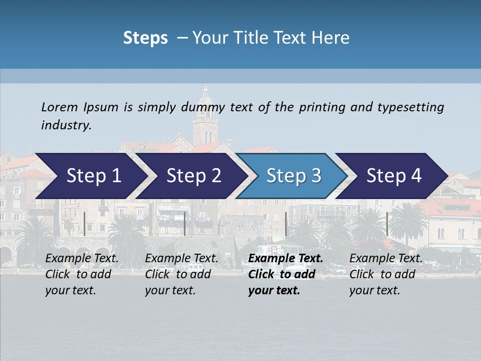 Fortress Croatia Korcula PowerPoint Template