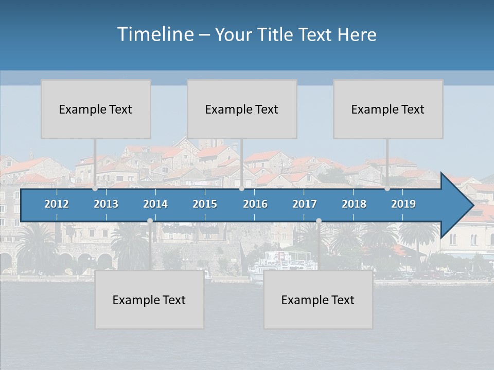 Fortress Croatia Korcula PowerPoint Template