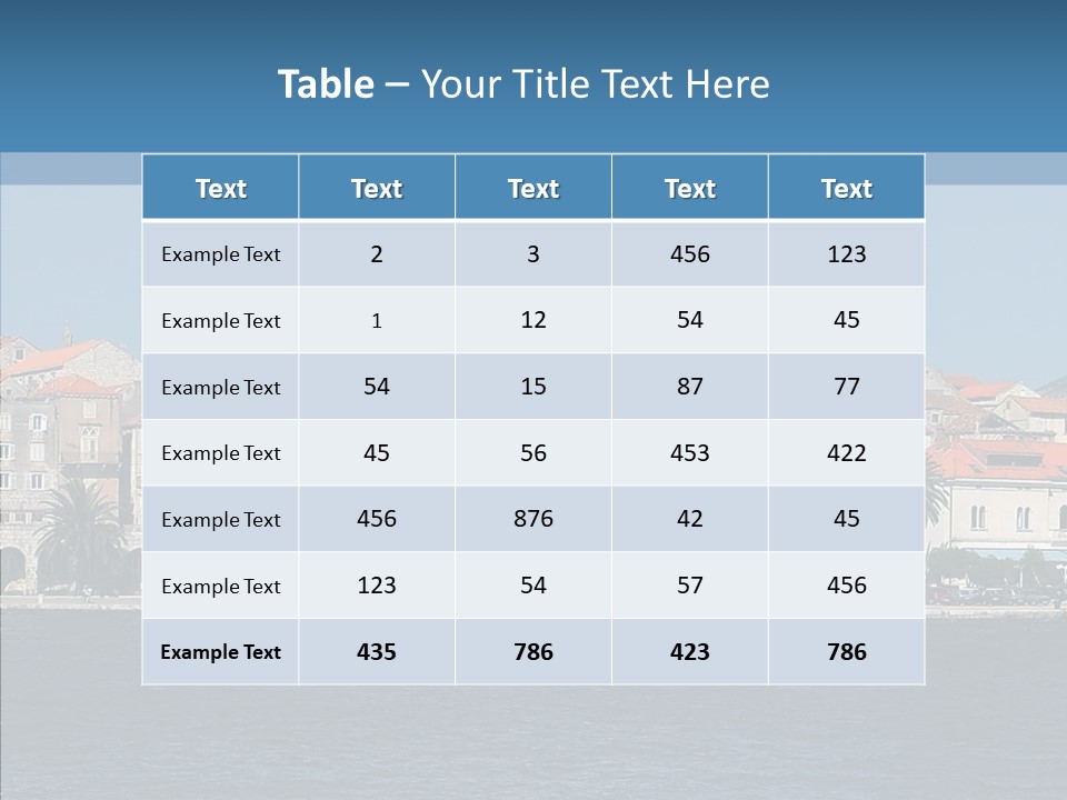 Fortress Croatia Korcula PowerPoint Template