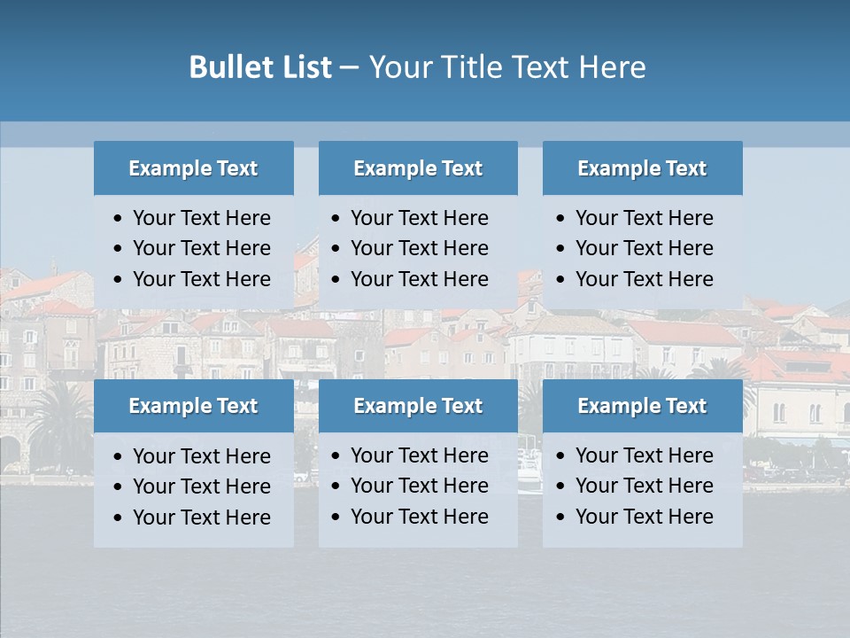 Fortress Croatia Korcula PowerPoint Template