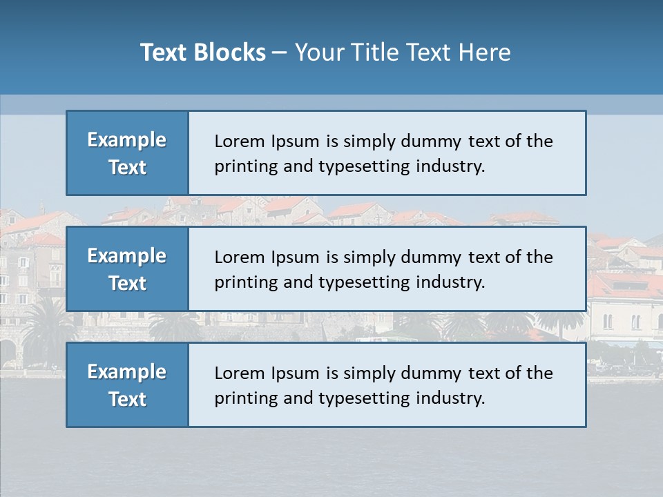 Fortress Croatia Korcula PowerPoint Template