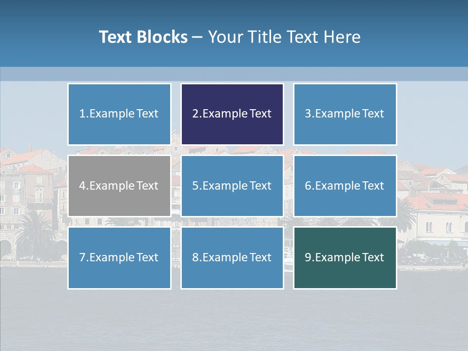Fortress Croatia Korcula PowerPoint Template