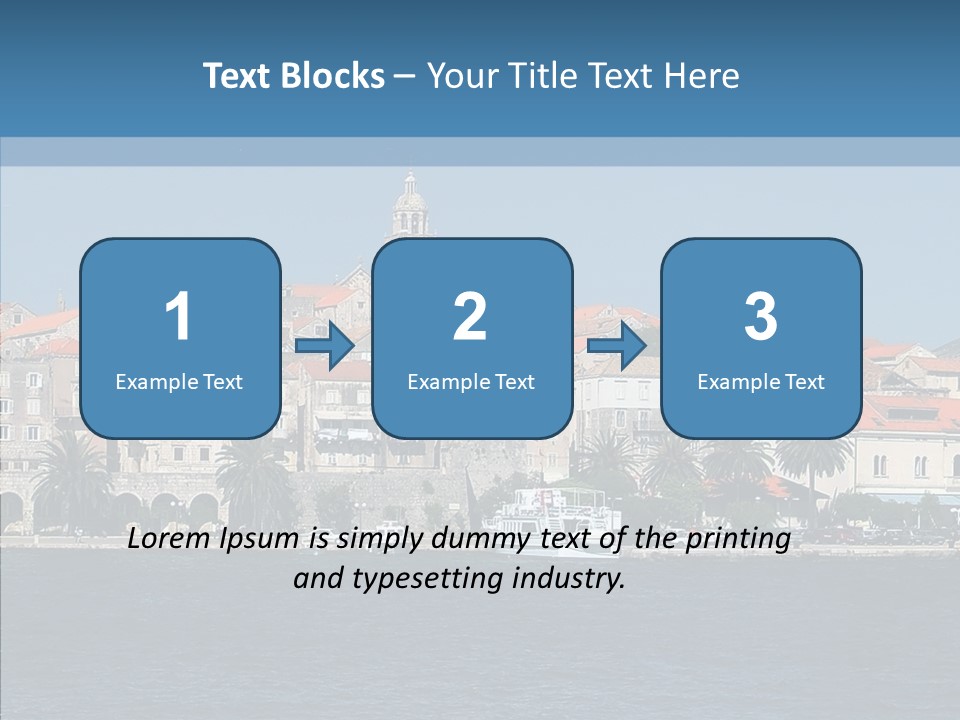 Fortress Croatia Korcula PowerPoint Template