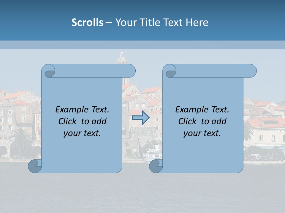Fortress Croatia Korcula PowerPoint Template