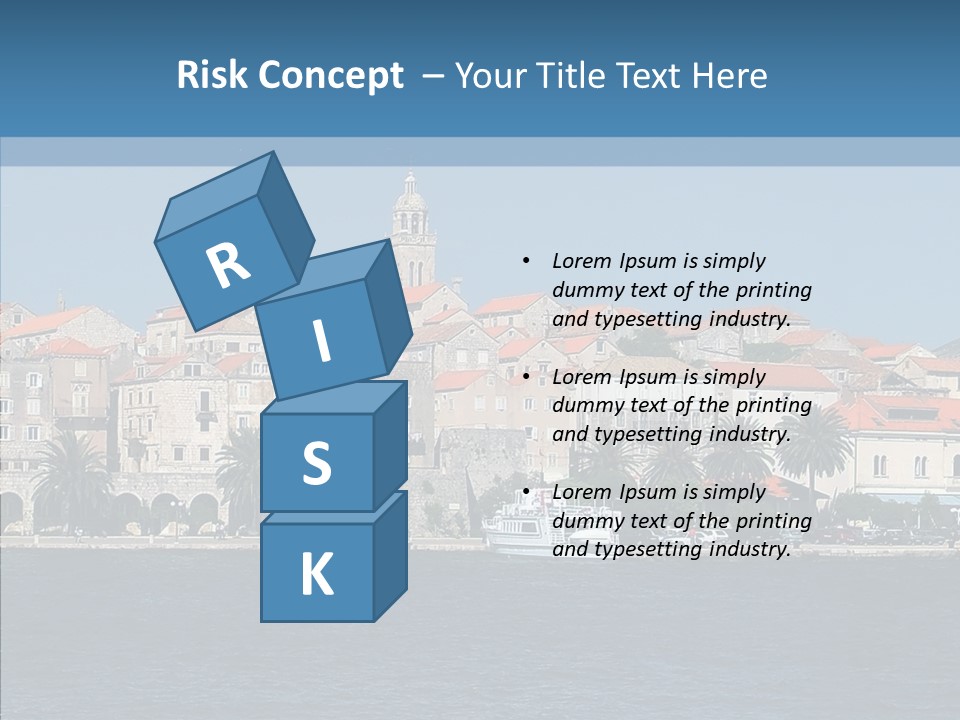 Fortress Croatia Korcula PowerPoint Template