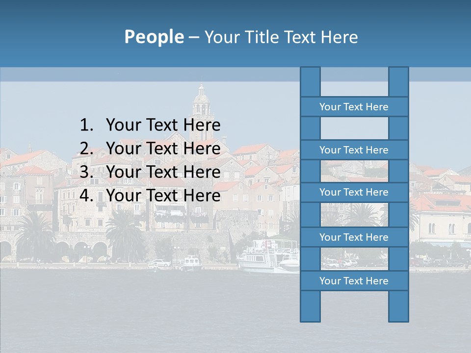 Fortress Croatia Korcula PowerPoint Template
