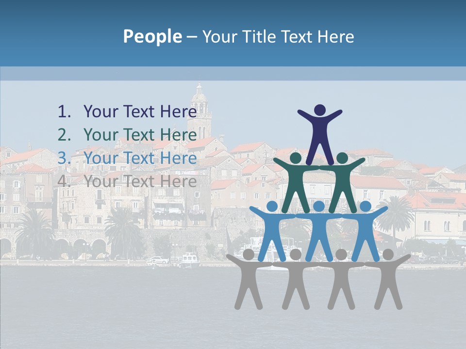 Fortress Croatia Korcula PowerPoint Template