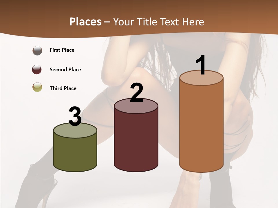 Female Challenge Legs PowerPoint Template