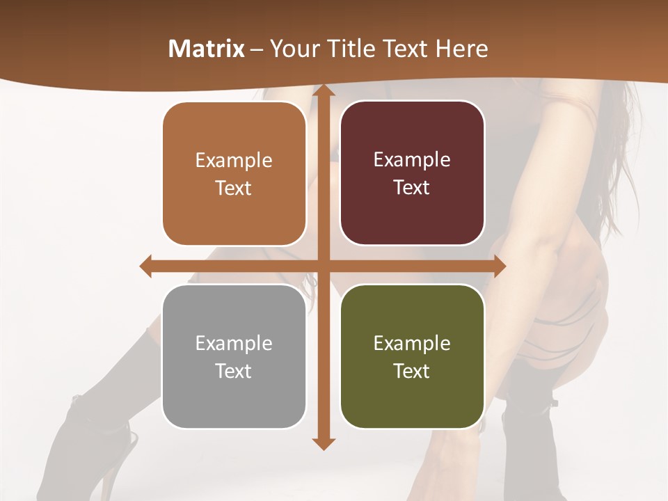 Female Challenge Legs PowerPoint Template