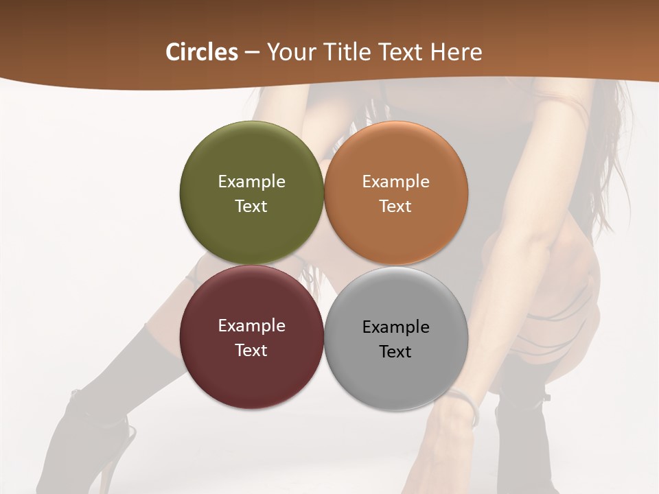 Female Challenge Legs PowerPoint Template