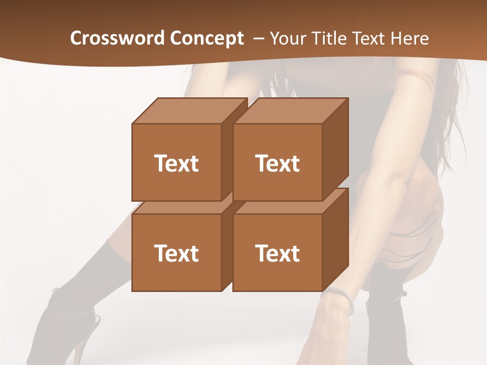 Female Challenge Legs PowerPoint Template