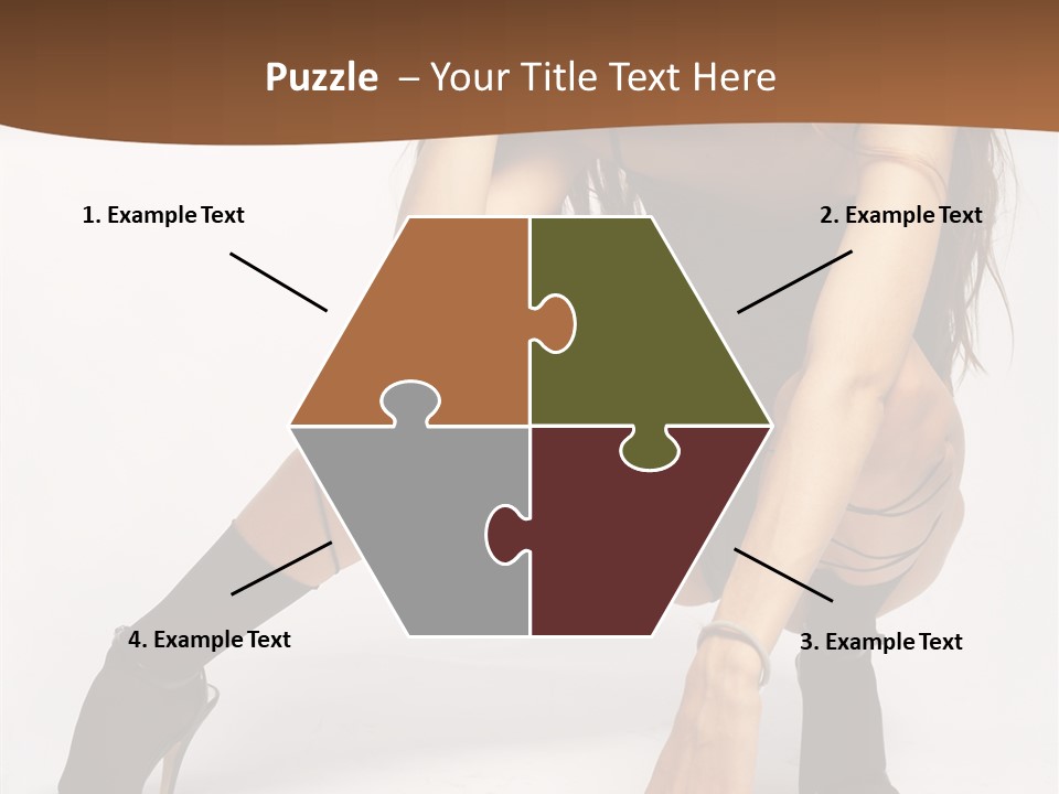 Female Challenge Legs PowerPoint Template