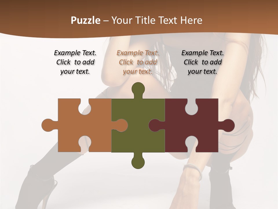 Female Challenge Legs PowerPoint Template