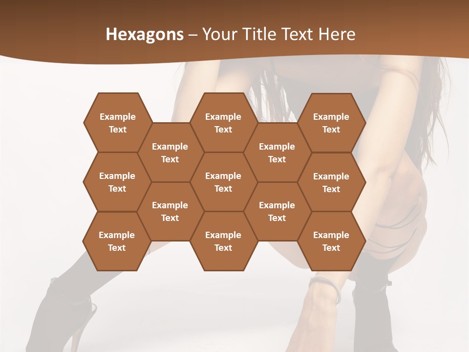 Female Challenge Legs PowerPoint Template