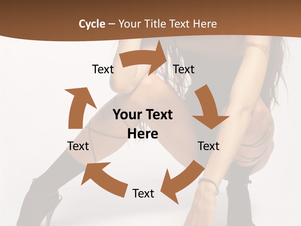 Female Challenge Legs PowerPoint Template