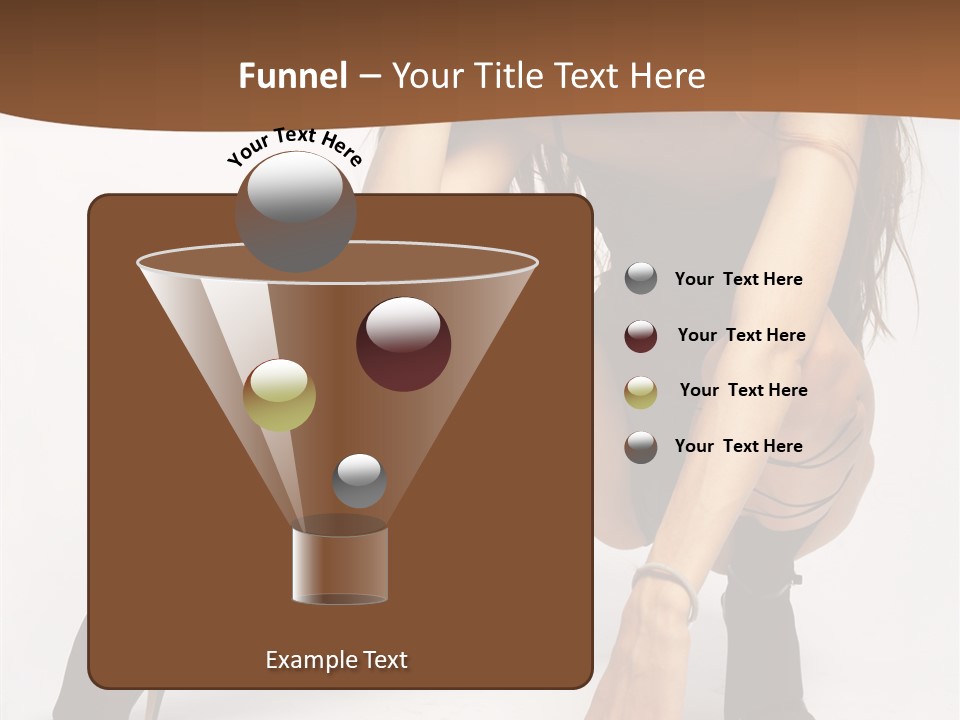 Female Challenge Legs PowerPoint Template