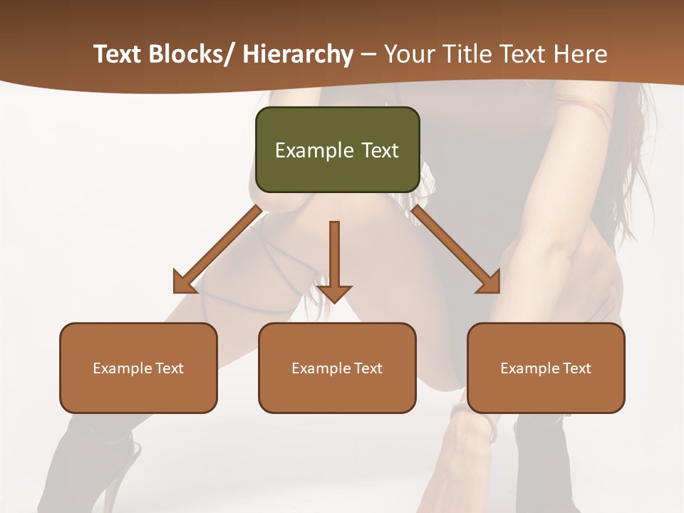 Female Challenge Legs PowerPoint Template