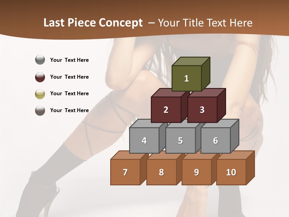 Female Challenge Legs PowerPoint Template