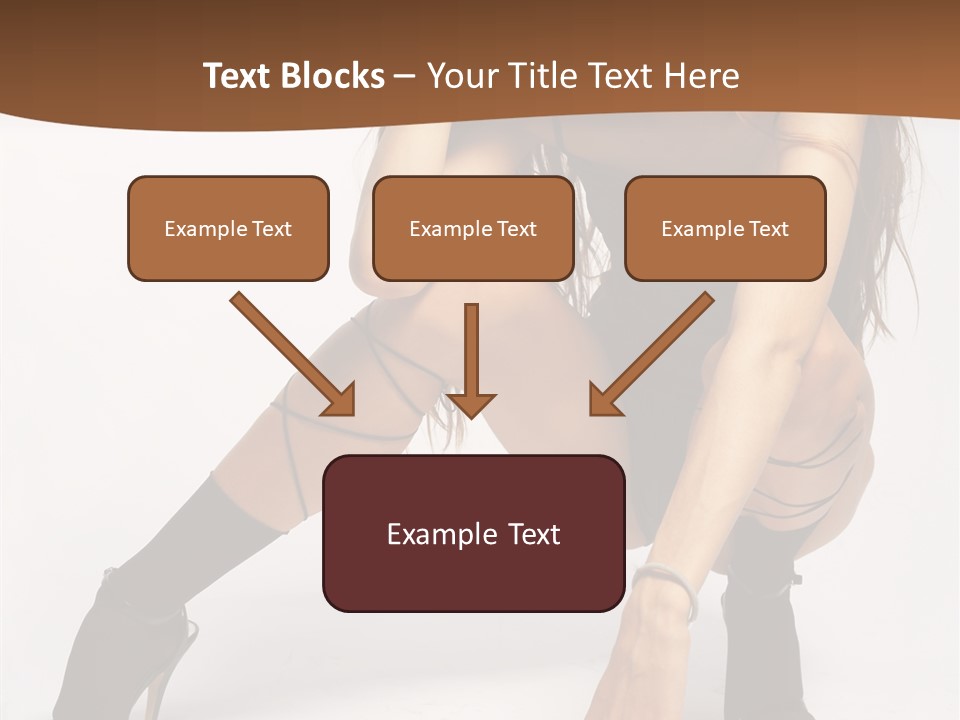 Female Challenge Legs PowerPoint Template
