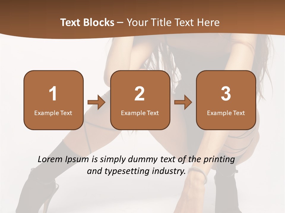 Female Challenge Legs PowerPoint Template