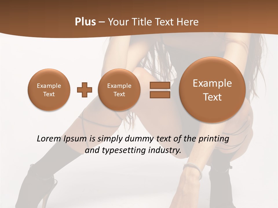 Female Challenge Legs PowerPoint Template
