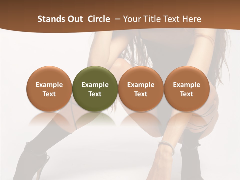 Female Challenge Legs PowerPoint Template