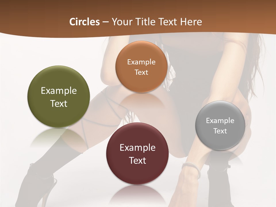 Female Challenge Legs PowerPoint Template