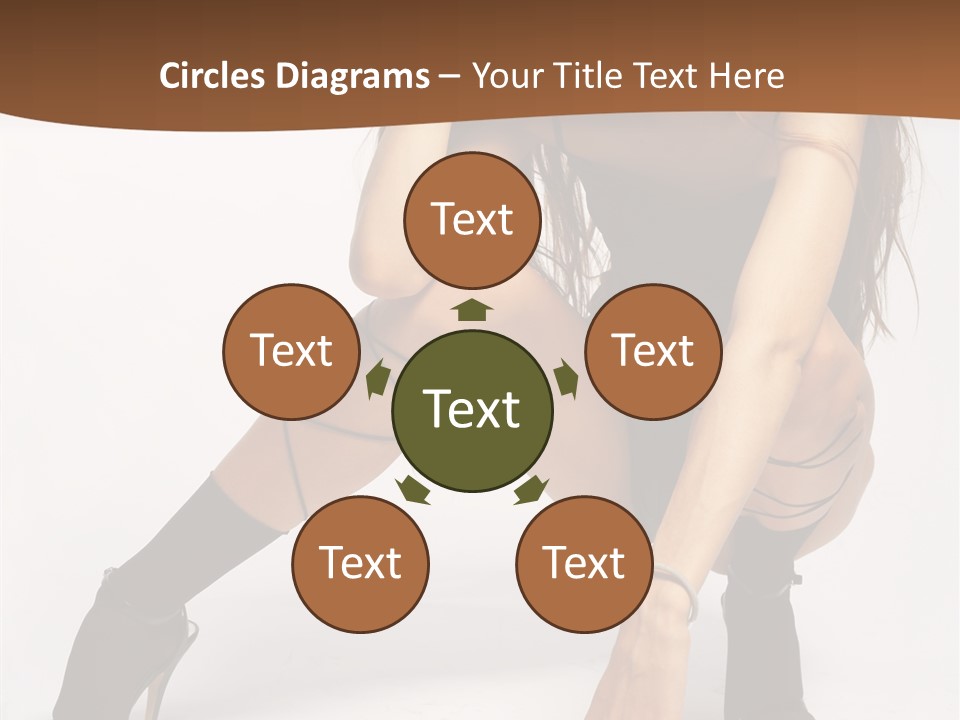 Female Challenge Legs PowerPoint Template