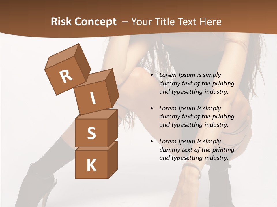 Female Challenge Legs PowerPoint Template