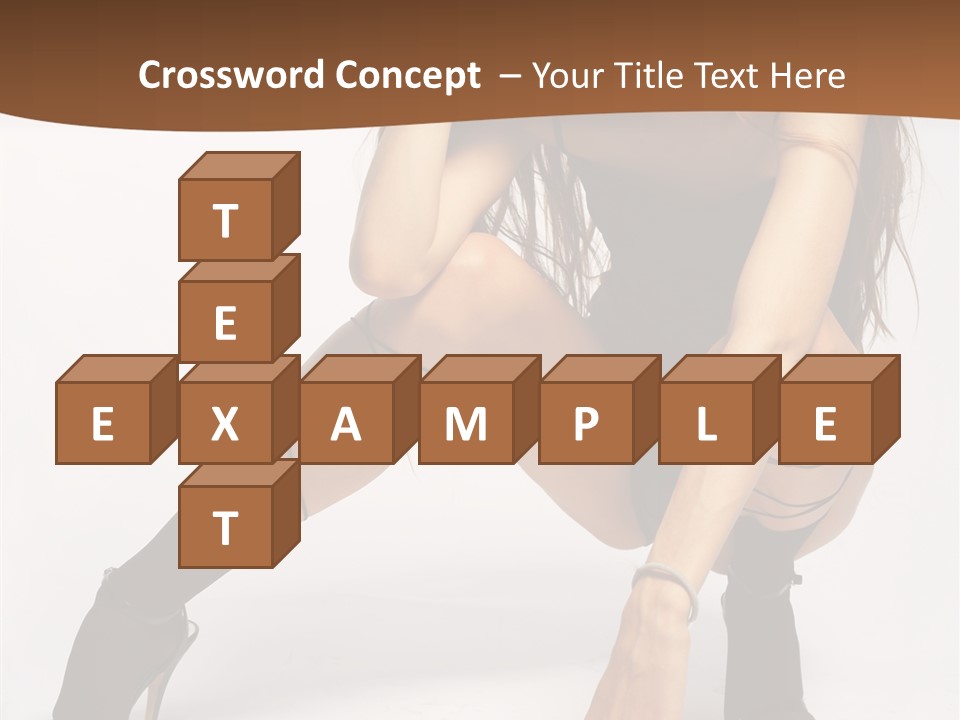 Female Challenge Legs PowerPoint Template