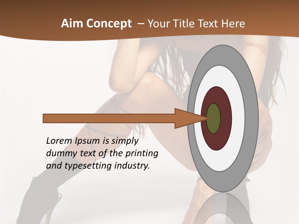 Female Challenge Legs PowerPoint Template