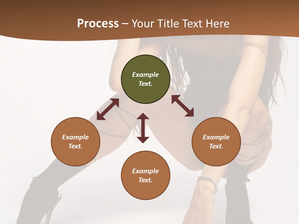 Female Challenge Legs PowerPoint Template