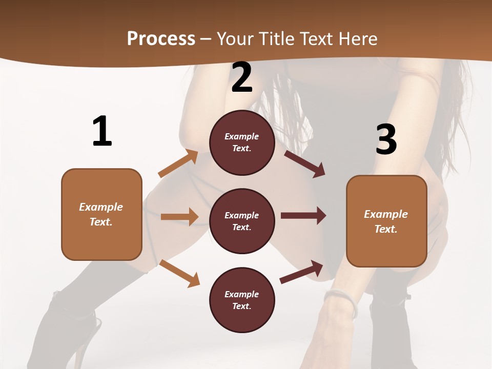 Female Challenge Legs PowerPoint Template
