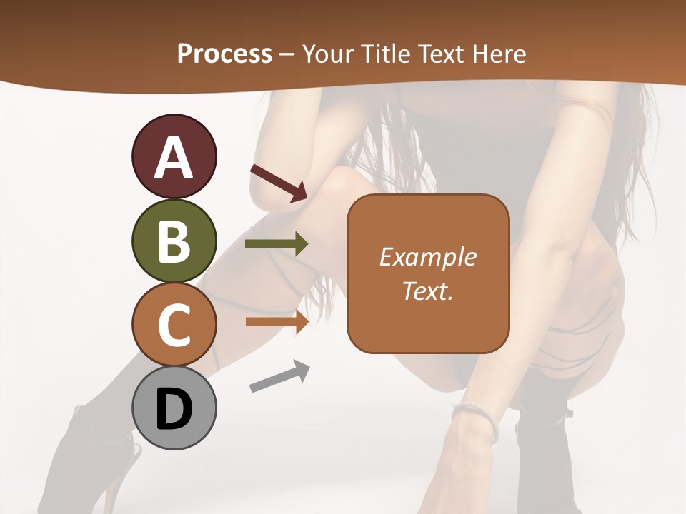 Female Challenge Legs PowerPoint Template
