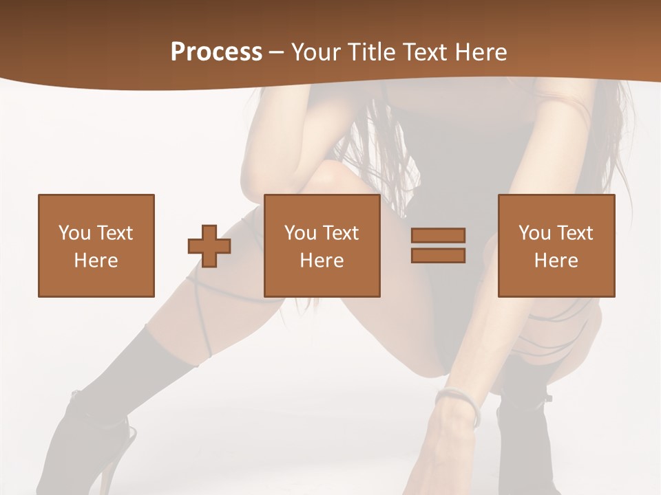 Female Challenge Legs PowerPoint Template