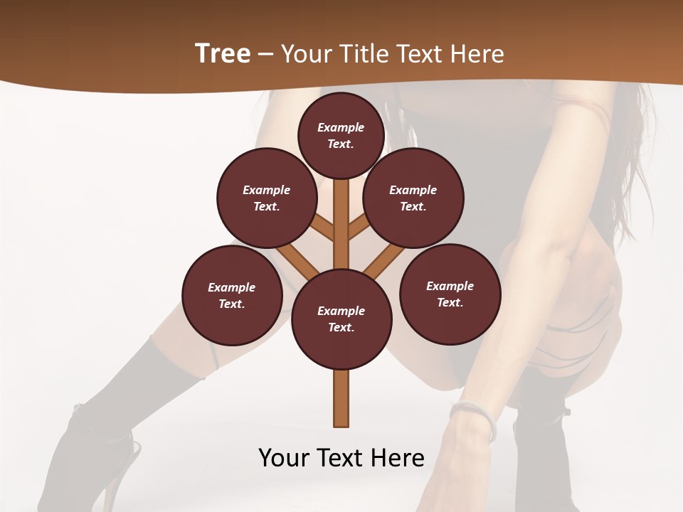 Female Challenge Legs PowerPoint Template