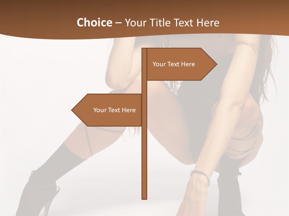 Female Challenge Legs PowerPoint Template