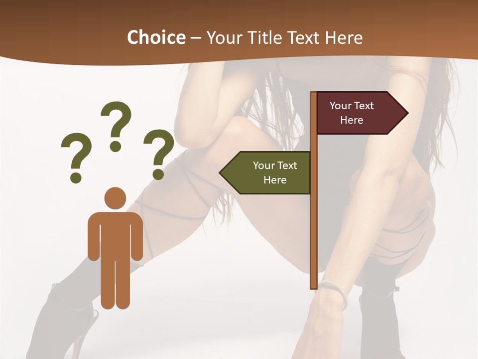 Female Challenge Legs PowerPoint Template