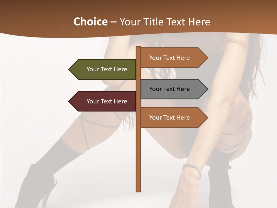Female Challenge Legs PowerPoint Template