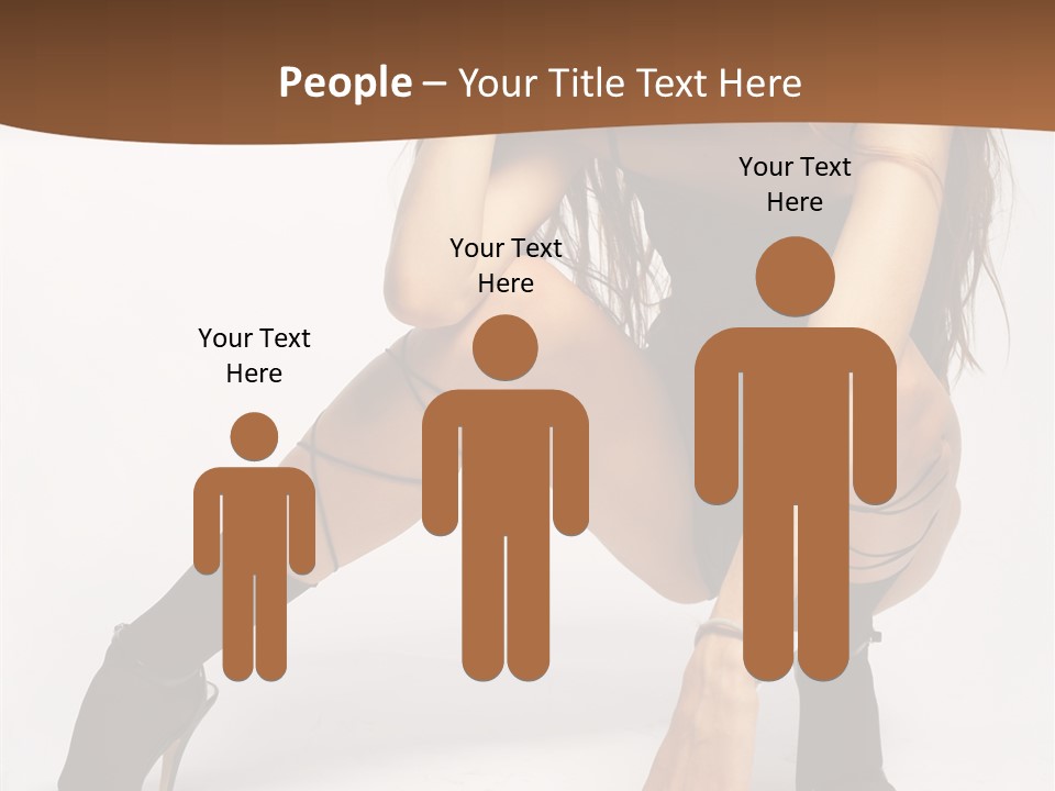 Female Challenge Legs PowerPoint Template