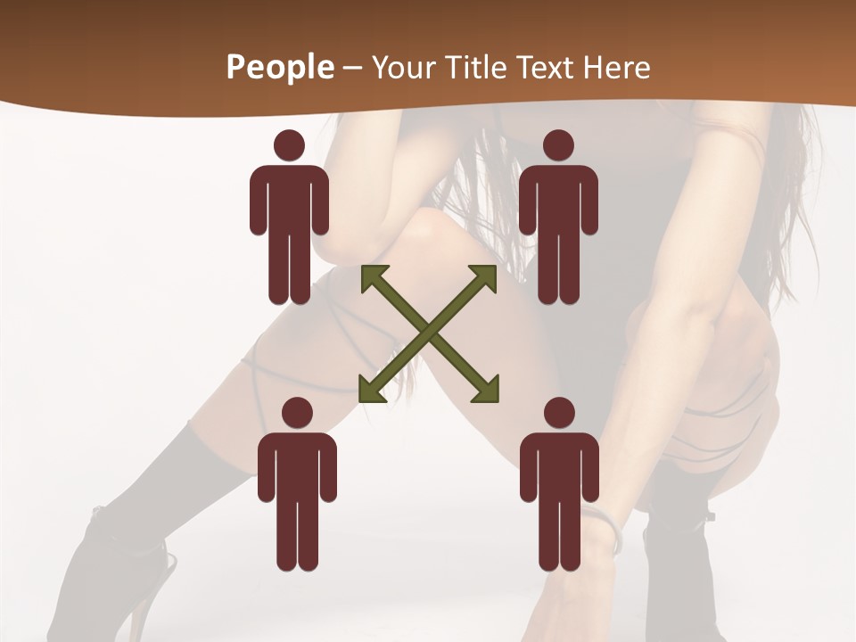 Female Challenge Legs PowerPoint Template