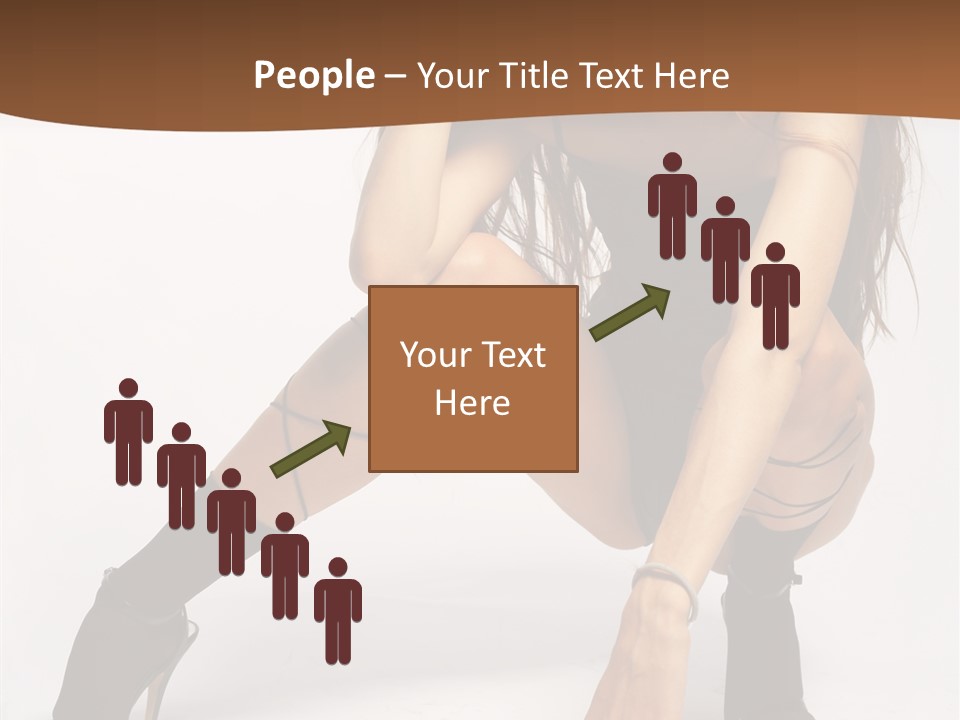 Female Challenge Legs PowerPoint Template