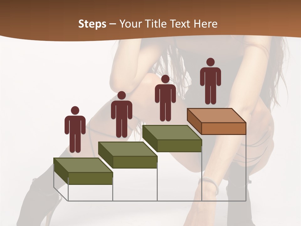 Female Challenge Legs PowerPoint Template