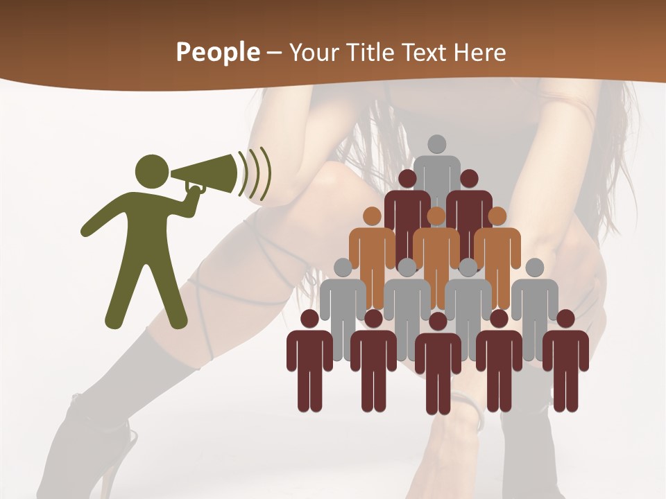 Female Challenge Legs PowerPoint Template