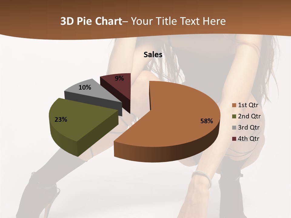 Female Challenge Legs PowerPoint Template