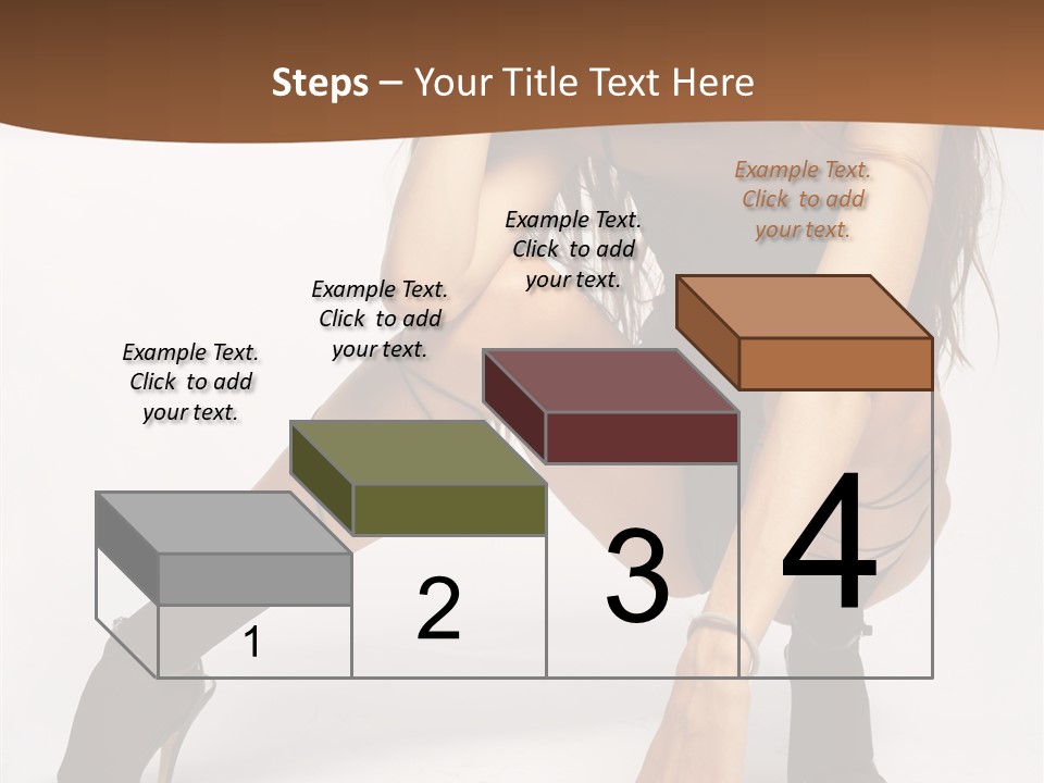 Female Challenge Legs PowerPoint Template